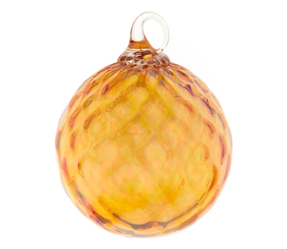 Citrine Ornament November Birthstone by Glass Eye Studio